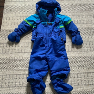 Alpinetek Baby 12 Month Blue 2-Piece SnowSuit w/ Mitts and Booties